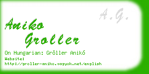 aniko groller business card